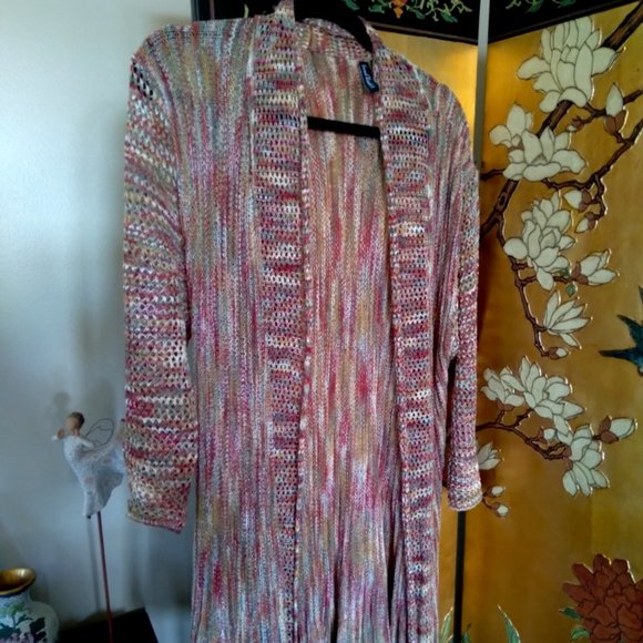 Muted multicolored knit sweater - Picture 1 of 3